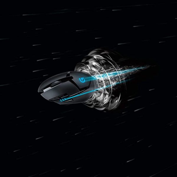 Logitech G402 Hyperion Fury USB Wired Gaming Mouse, 4,000 DPI, Lightweight, 8 Programmable Buttons, Compatible for PC/Mac - Black - Image 4