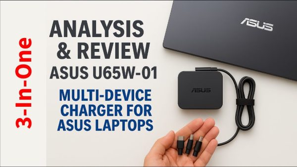 ASUS U65W-01 Mini Mulit-Tips Adaptor/Charger Pin with Plug Dimension 4.0mm*1/4.5mm*1/5.5mm*1 - Black - Image 5